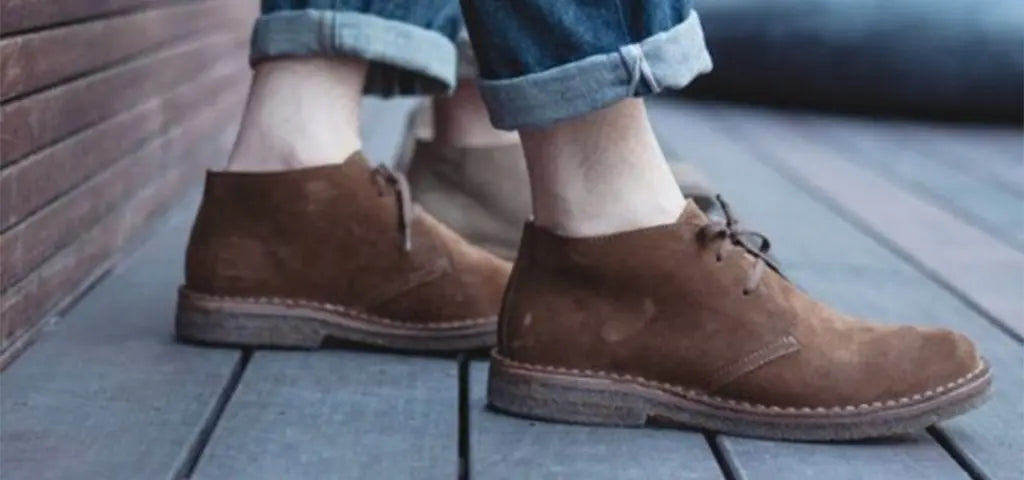 Pair of Brown Astorflex Suede Shoes